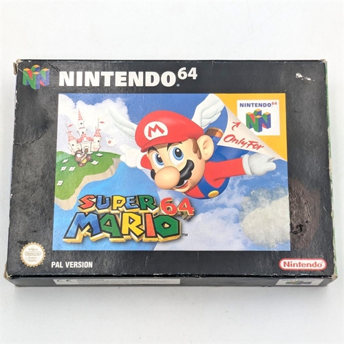 Super Mario 64 - Komplet I Æske - Nintendo 64 (EUR) (B Grade) (Genbrug)